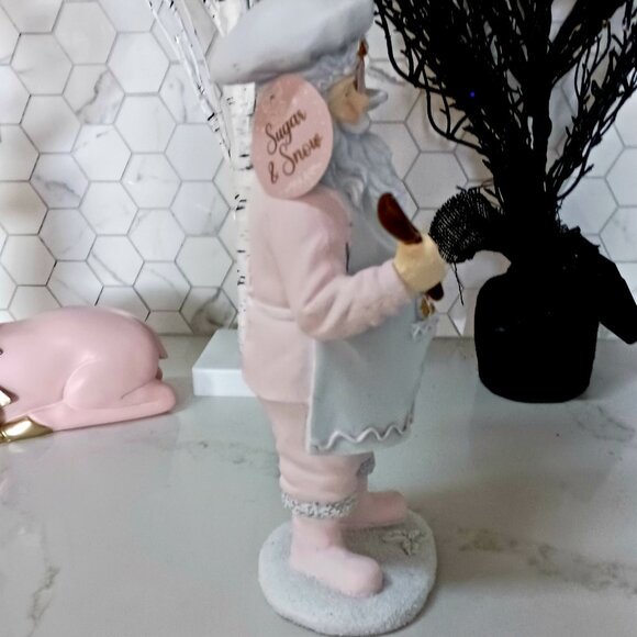 NEW! Shabby Chic GINGERBREAD BAKING SANTA DECOR - Picture 5 of 6